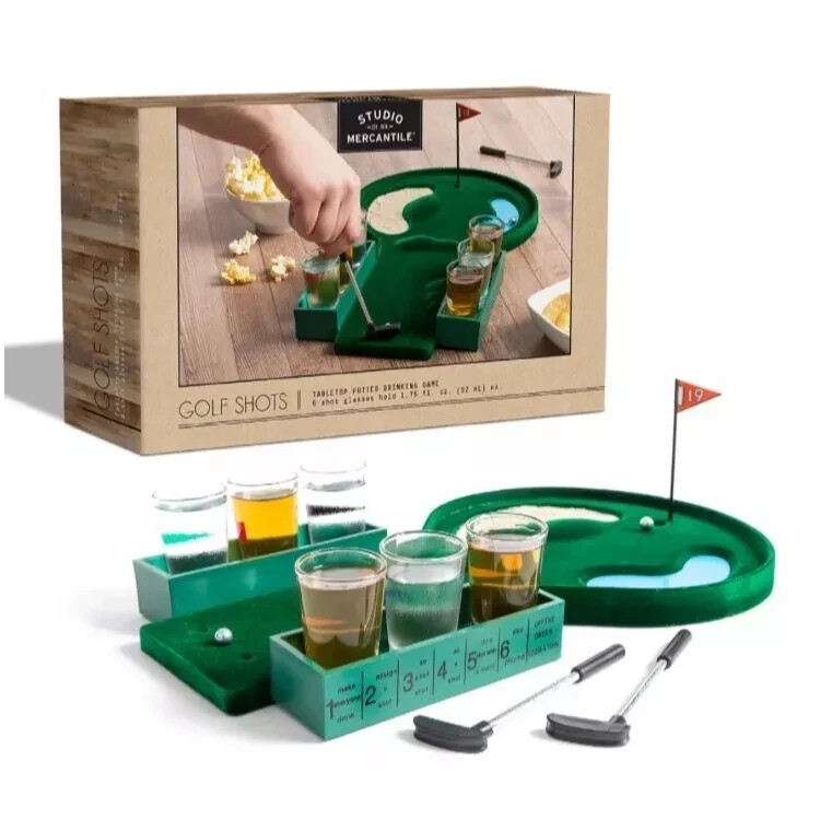 Mini Golf Drinking Game Set by STUDIO MERCANTILE for Fun Parties