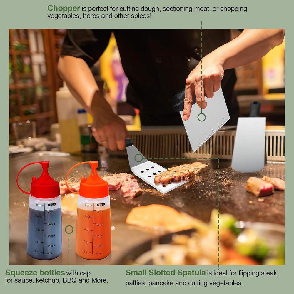 30-Piece Flat Top Grill Accessories Set for Blackstone Griddles