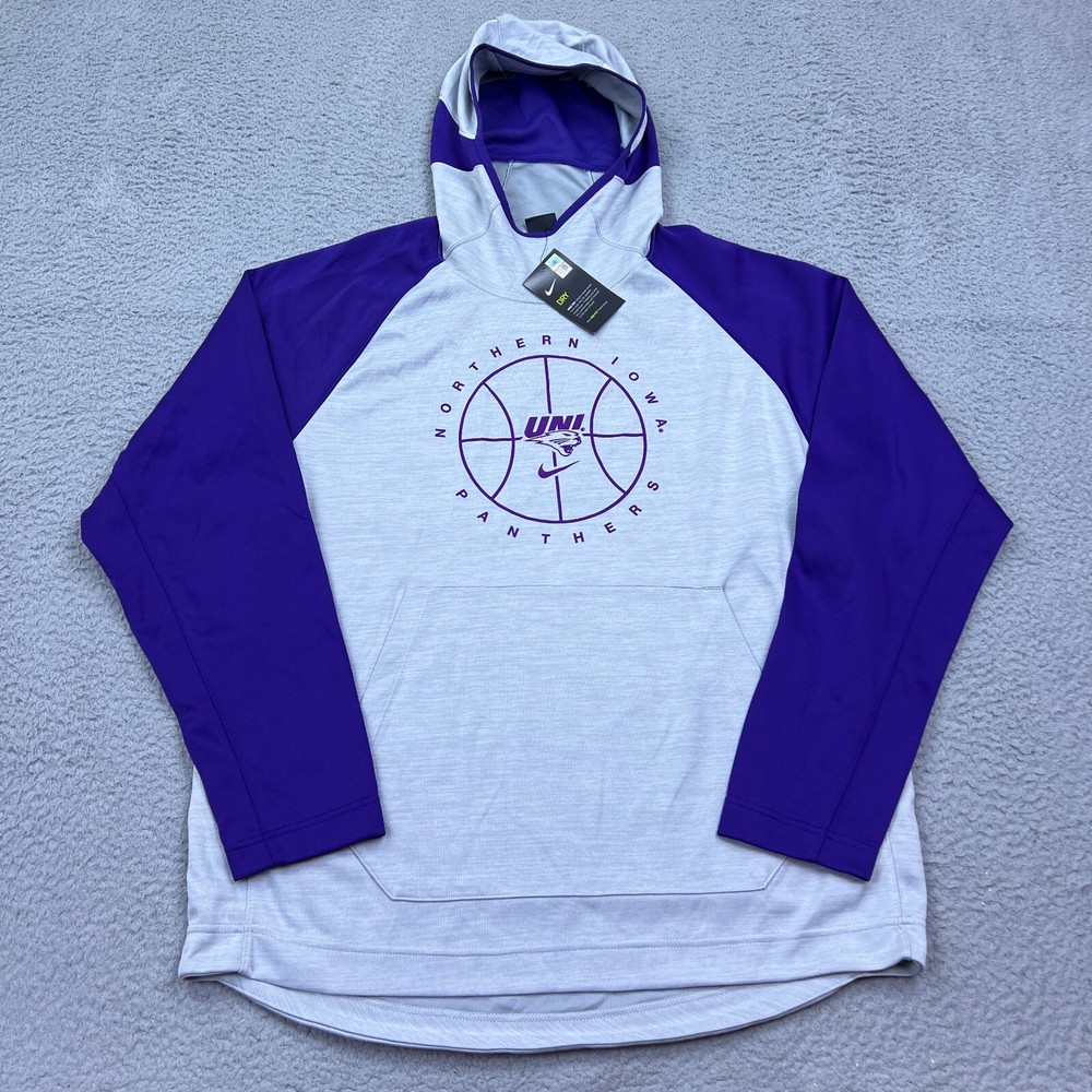 NWT Nike Spotlight Hoodie Men's XL UNI Northern Iowa Panthers Basketball Dri-Fit