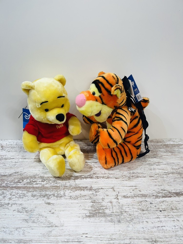 Vintage Disney World Tigger & Winnie the Pooh Plush Backpack