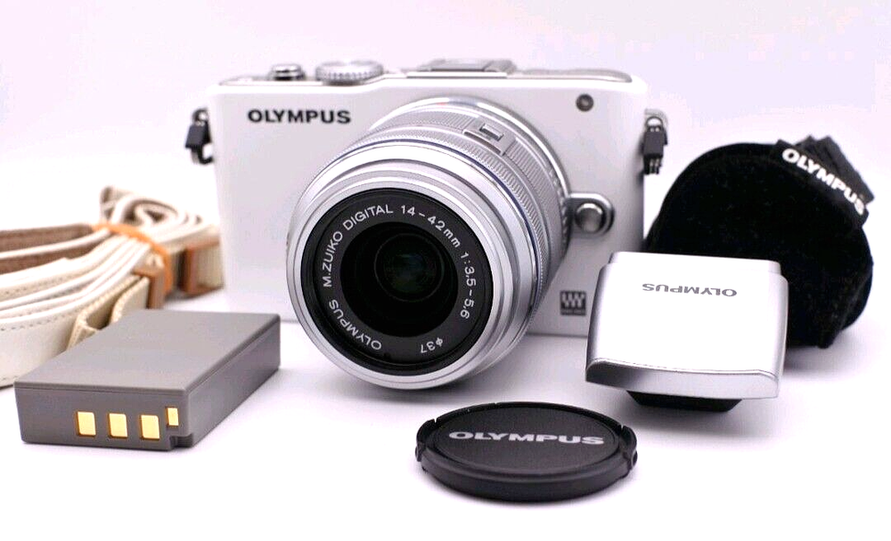 [Mint] OLYMPUS E-PL3 Digital Camera 14-42mm F3.5-5.6 II R Lens Free ship JP #263