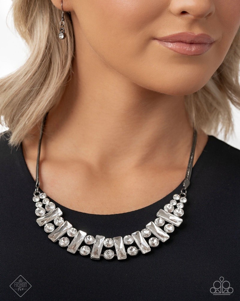 New Paparazzi Jewelry-Adorably Assertive Necklace-Black