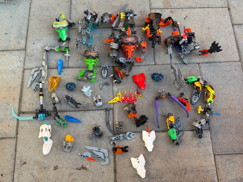 Lot Of Lego Bionicle Lego Figures Hero Factory Parts Pieces