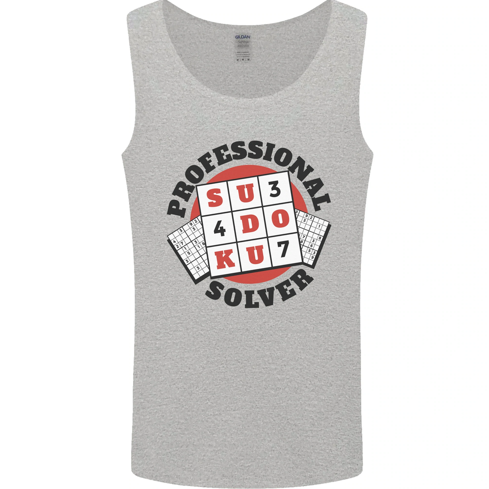 Professional Sudoku Solver Funny Mens Vest Tank Top