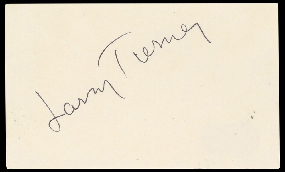 Larry Tierney Born to Kill Authentic Signed 3x5 Index Card BAS #BN33341