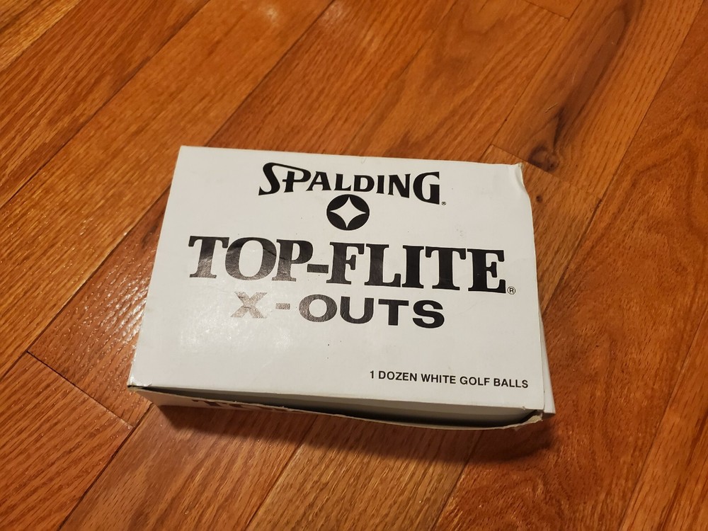 New Vintage Spalding Top Flite System X-Outs Golf Balls 12 Pcs Sealed 1982