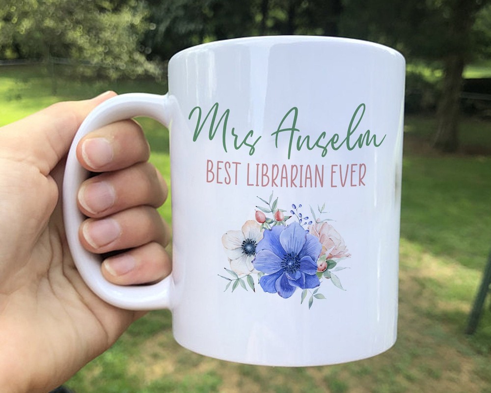 Personalized Best Librarian Ever Mug Librarian Coffee Mug Gift For Librarian