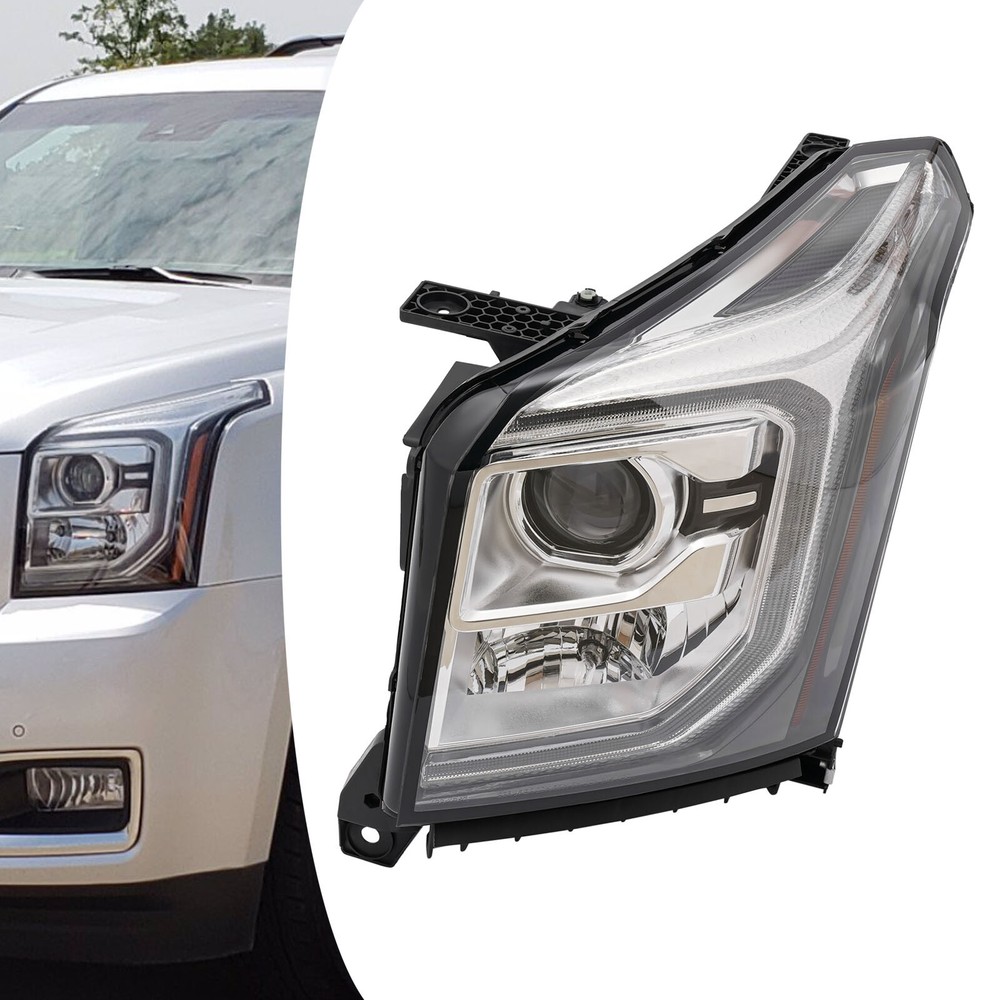 Left Side Driving Lamp For 2015-2020 GMC Yukon XL HID/Xenon Headlight With Bulb
