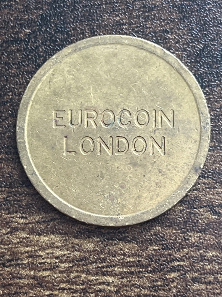 Rare Old Retro London Eurocoin Vintage Token Actual Coin TC2190*