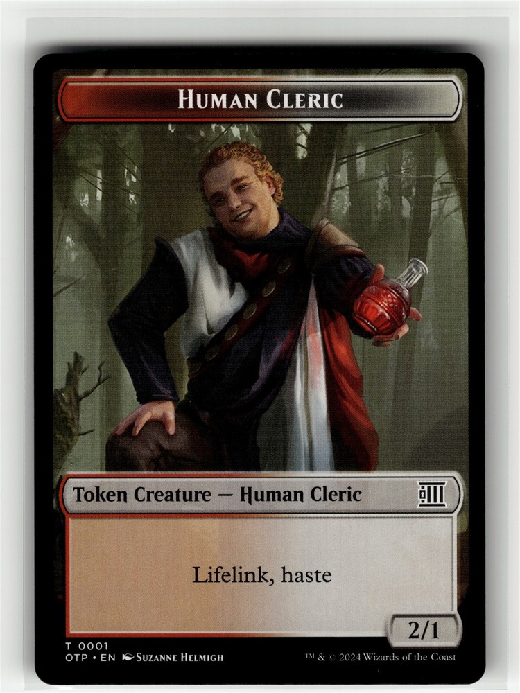 HUMAN CLERIC TOKEN Breaking News #1 OTP(NM+)(MTG)