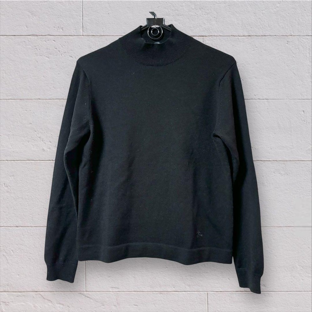 Burberry London Men's Knit Turtleneck Sweater, Horse Logo, Size M, Used