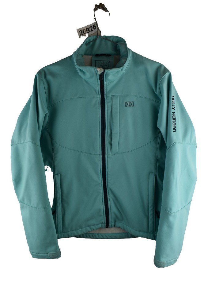 HELLY HANSEN Blue Windcheater Jacket size M Womens Full Zip Softshell Casual