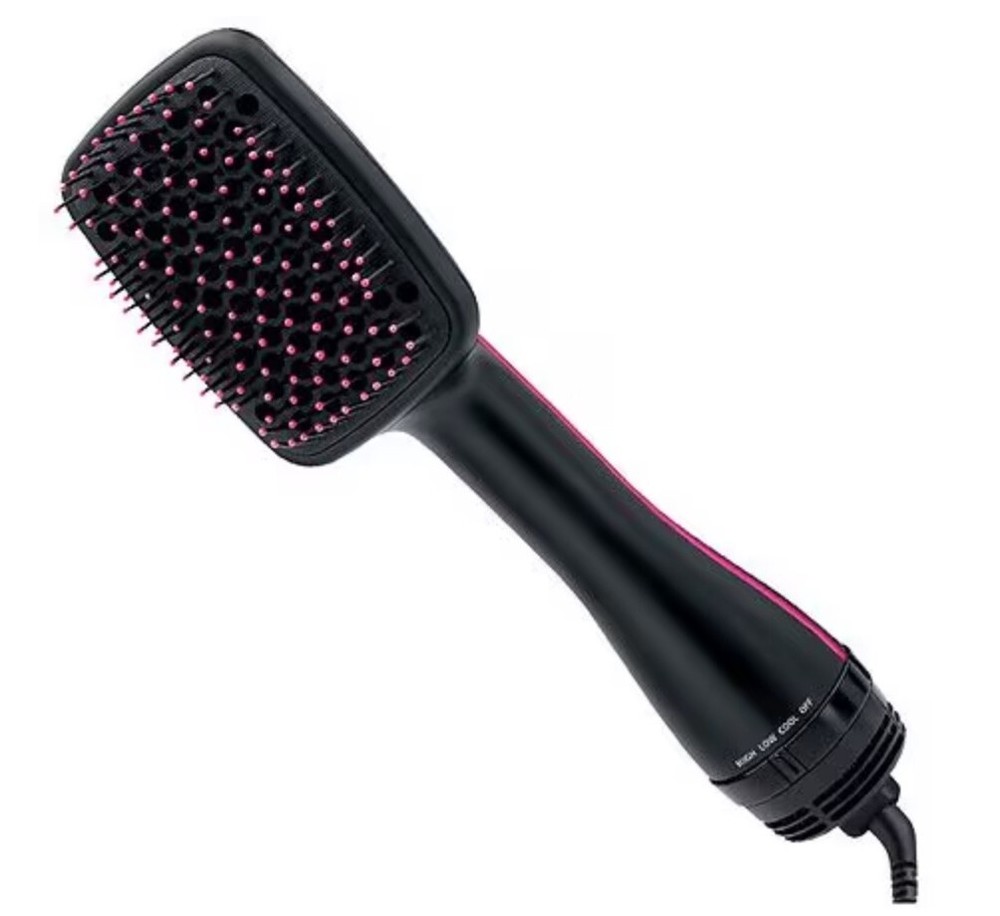 Revlon One Step Ionic Hair Dryer and Brush Styler Black Flat Brush Detangles