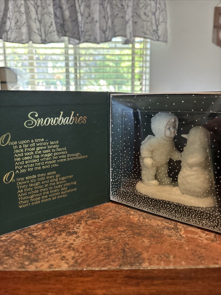 Dept 56 Winter Tales Of The Snowbabies “Why Don't You Talk To Me? #6801-2 NIB