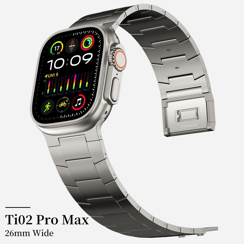 26mm Wide Watch belt Full Titanium Band with Magnetic Clasp for Apple Watch