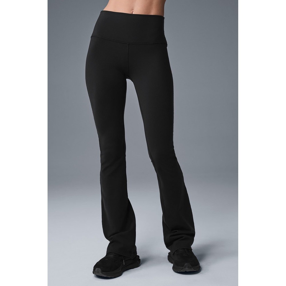 Alo yoga Airbrush High-Waist 7/8 Bootcut  Black Legging size S