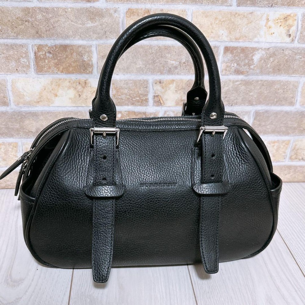 Burberry handbag Black Leather