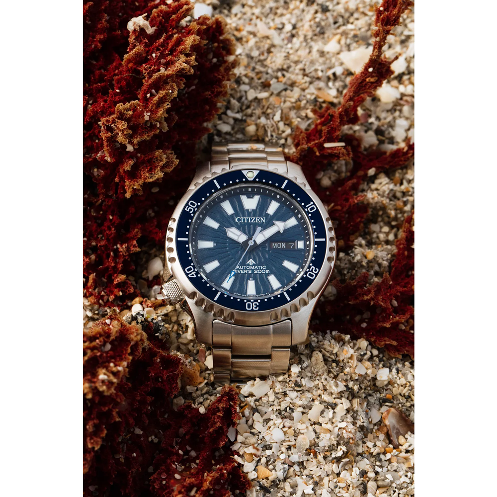 Citizen Promaster Automatic Sapphire NY0136-52L Blue Dial Diver's- WARRANTY