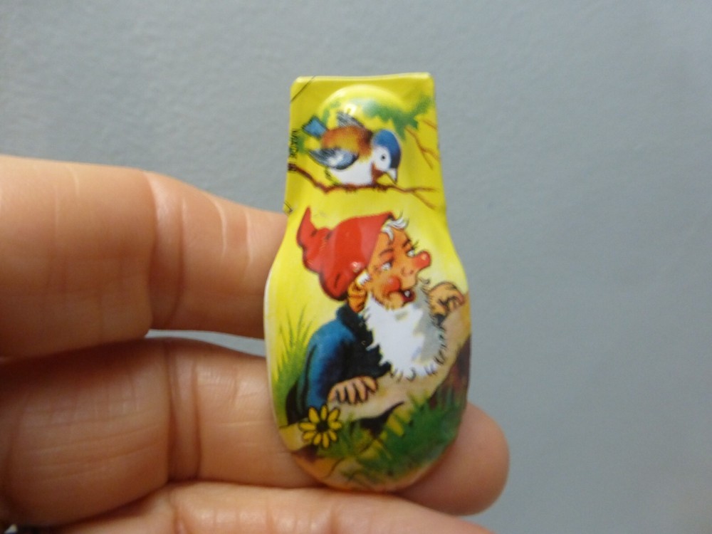 Rare New Years Eve Vintage Clicker Noise Maker German Gnome-image