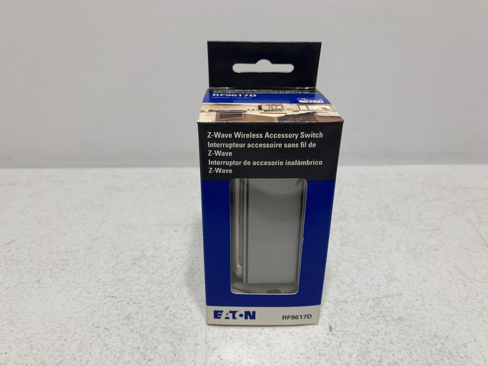 Eaton RF9617DSG Z-Wave Accessory Light Switch 120V Silver Granite
