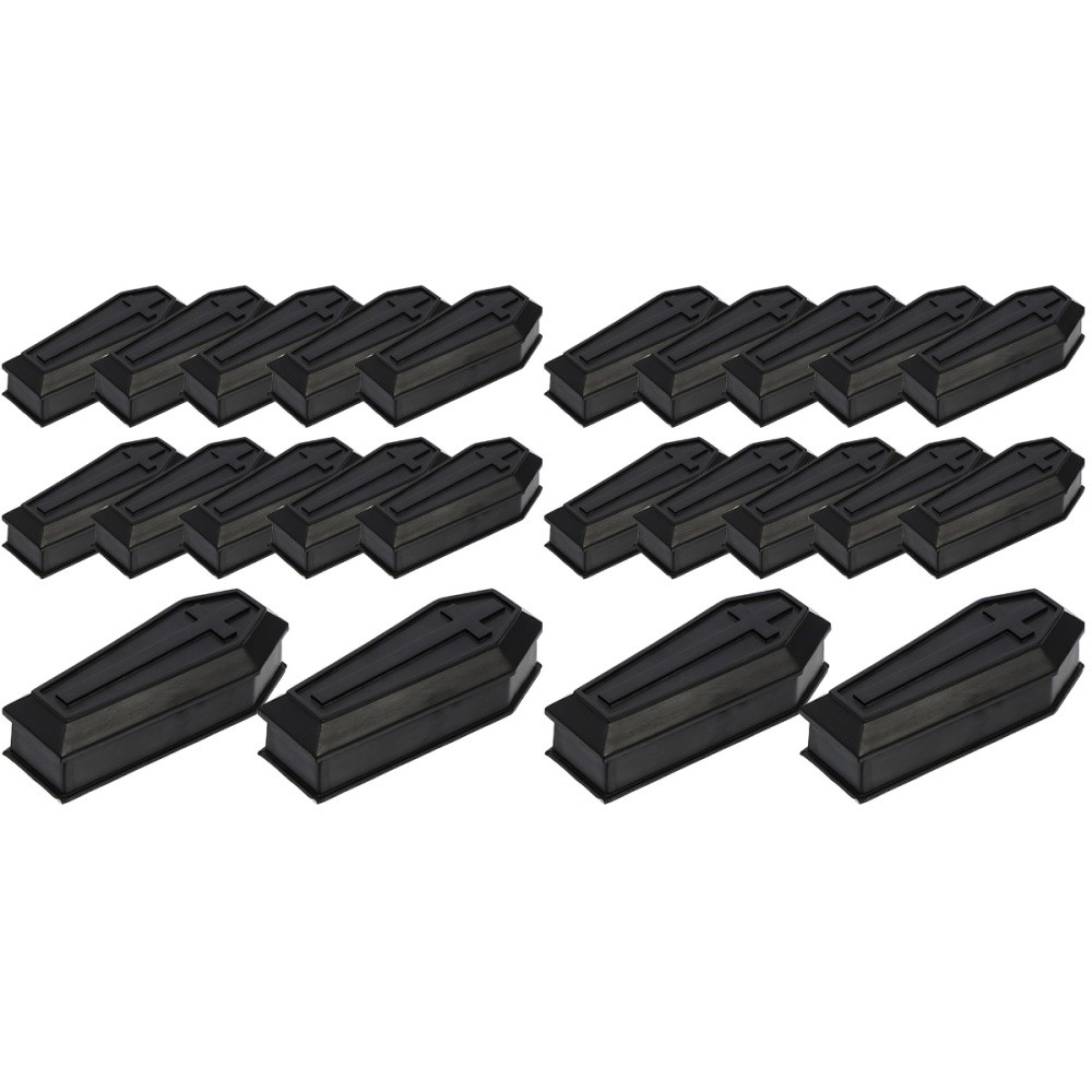 2 Pieces Halloween Treat Coffin Box with Lids Model Child Casket Boxes Goodies