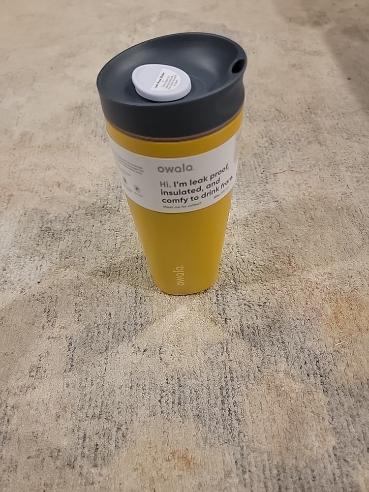 Owala 20 oz Coffee Cup Stainless Steel Yellow