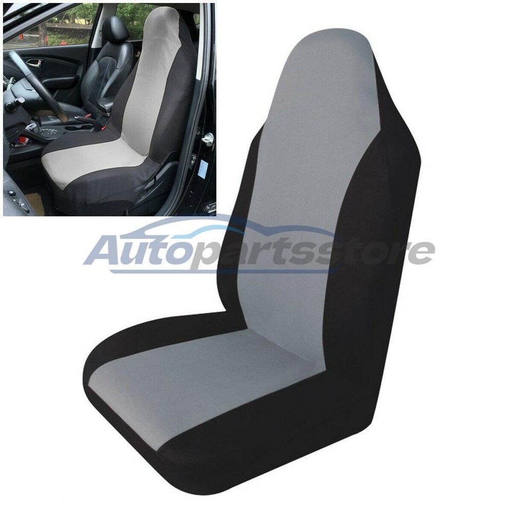 1PC Car Front Seat Gray/Black Protect Cover Nylon Mesh Four Seasons Universal