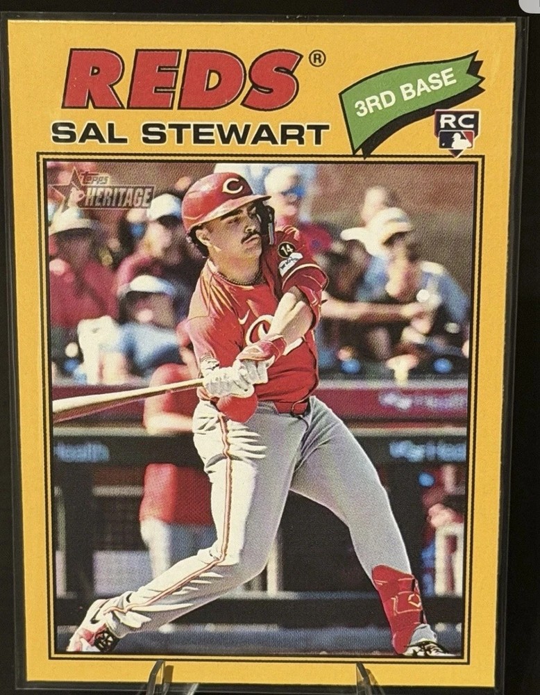 2026 Topps Heritage - Sal Stewart #221 Yellow SP Rookie Fresh pick