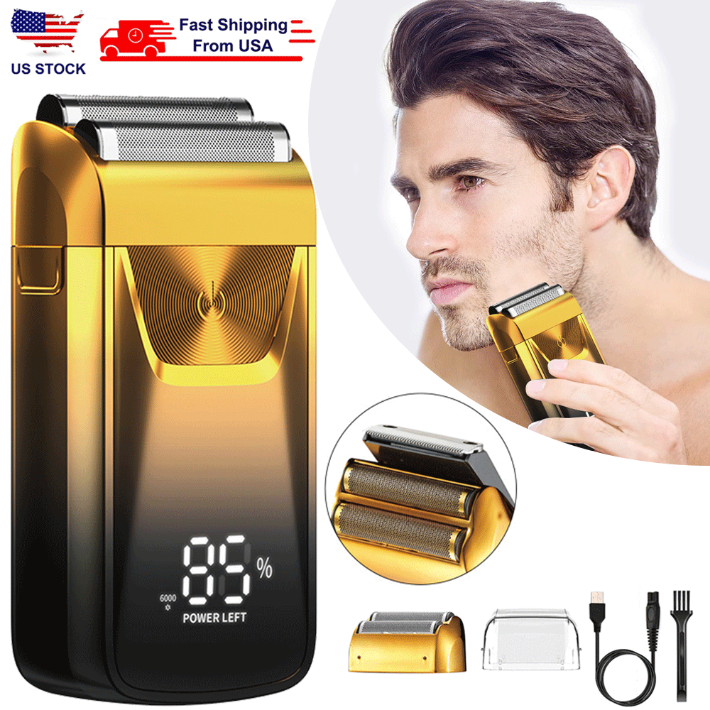Men's Electric 2-In-1 Shaver Trimmer Razor Hair Beard Shaving Hair Clippers BK02