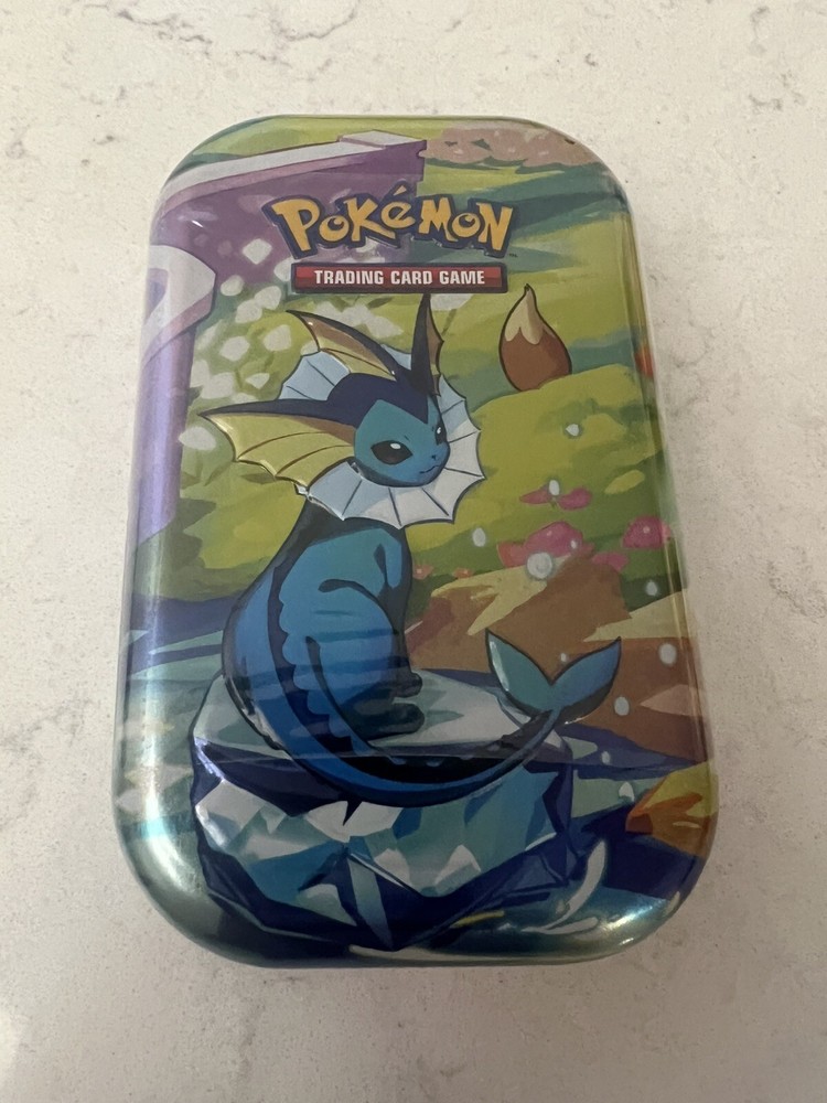 Pokémon Prismatic Evolutions Mini Tin Vaporeon - Factory Sealed