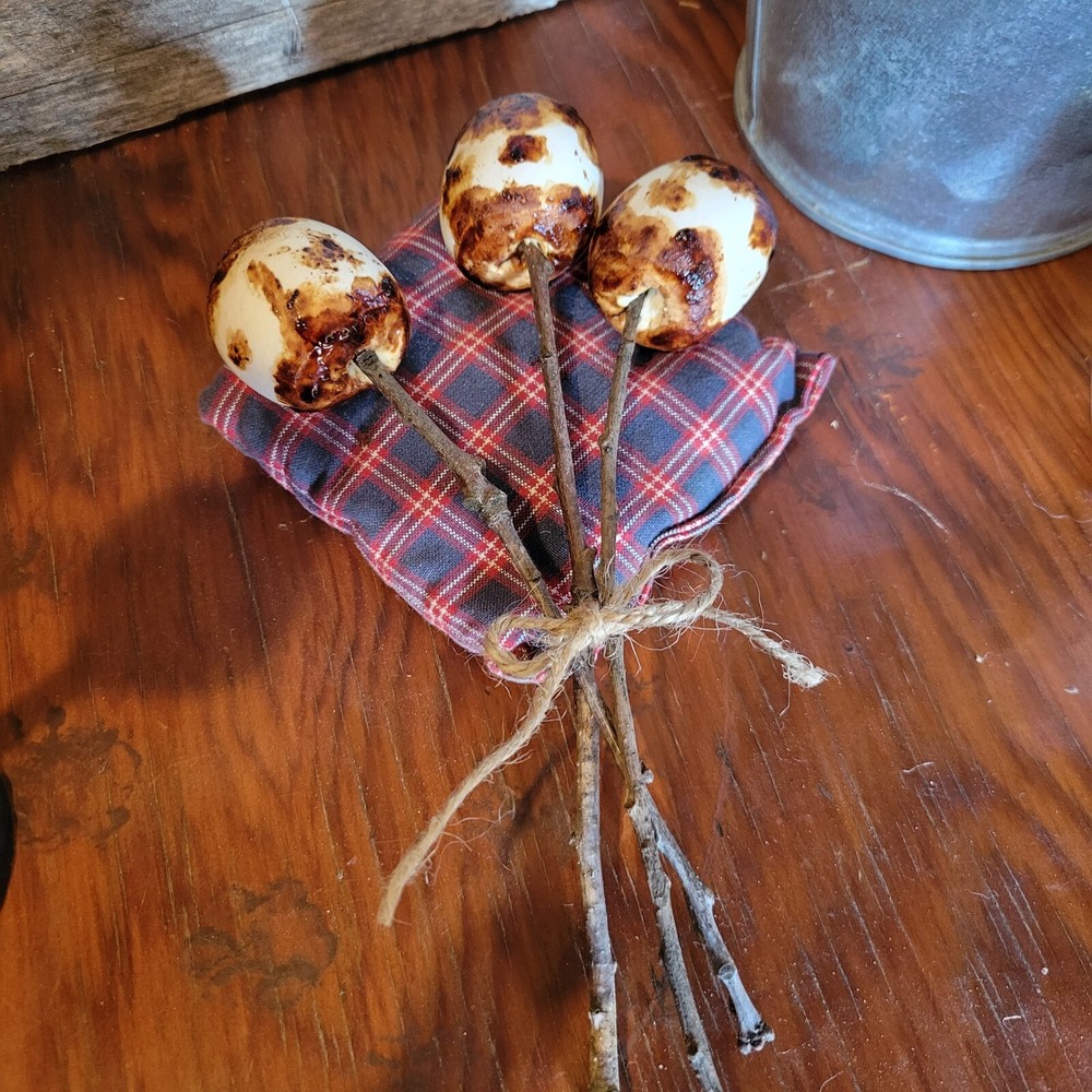 Primitive Fake Faux Food Display Prop Roasted Marshmallows  Country Farmhouse