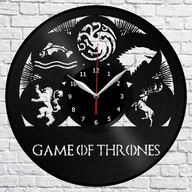Game of Thrones Vinyl Record Wall Clock Fan Art Decor 12 Inch 30cm 3916