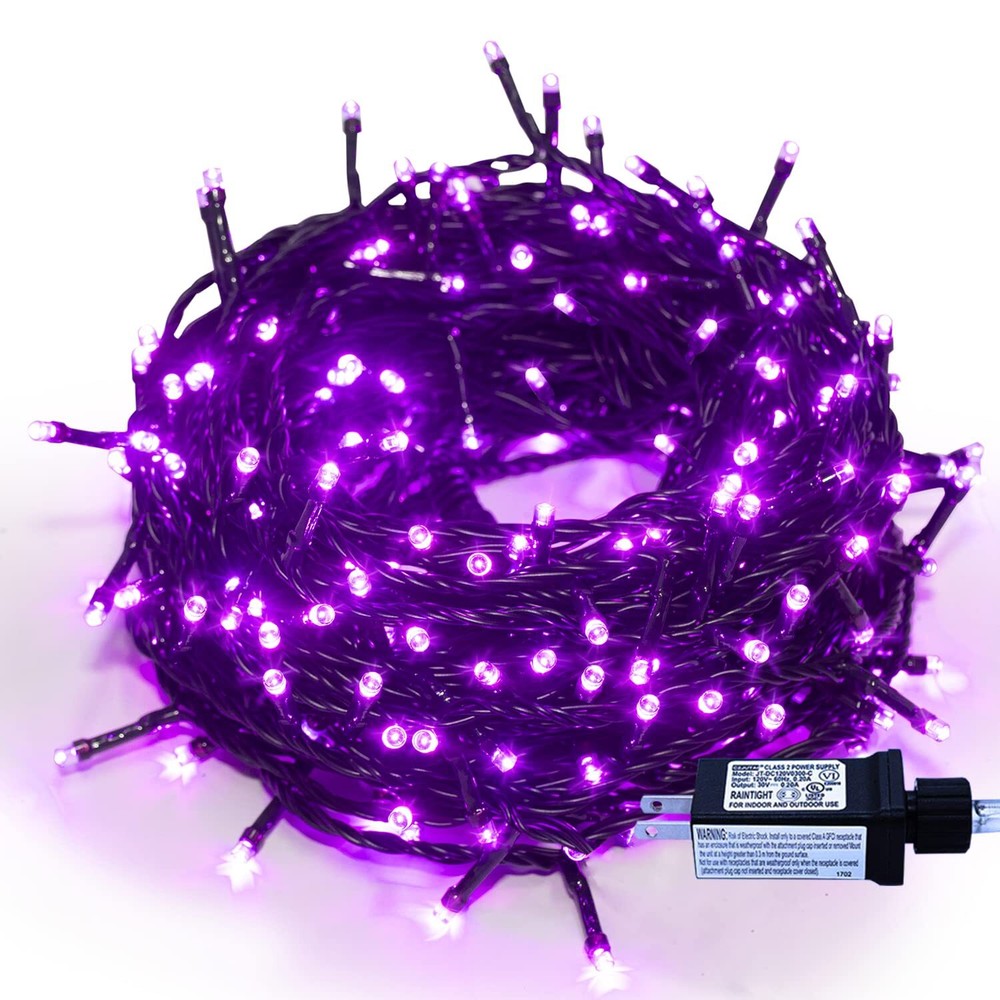 Purple Lights Christmas - 320 LED 35m/115ft 8 Modes End-to-End Plug in Indoor...