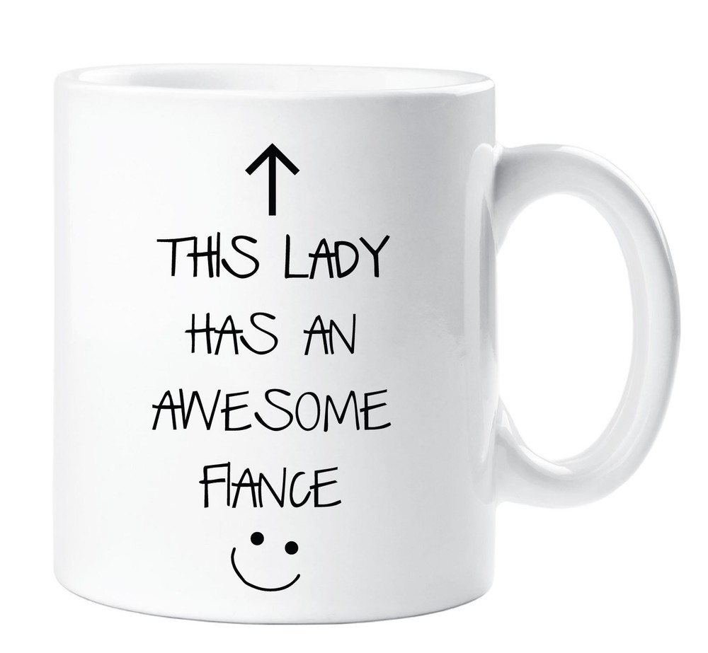 Awesome Fiance Mug - Ceramic Gift for Him, Unique Present for Future Husbands  