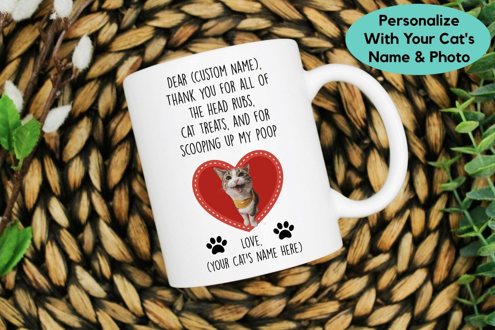 Personalized Valentine's Day Cat Gift Valentine's Day Cat Gift For Him Custom