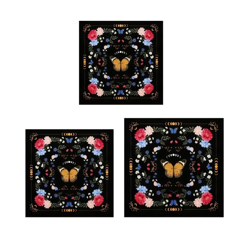 Tarot Card Tablecloth Flannel Geometric Divination Altar Cloth