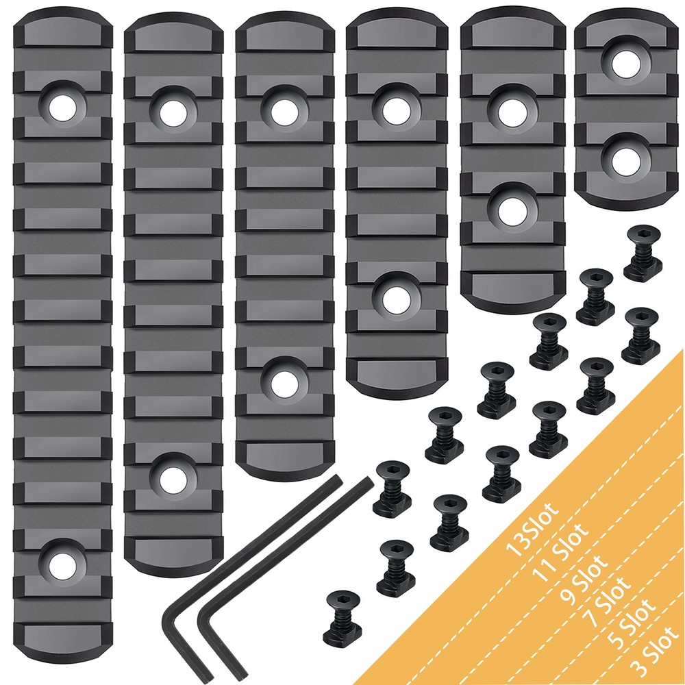 Polymer Picatinny Rail Accessory - Lightweight Single Rail for Firearm Attachments