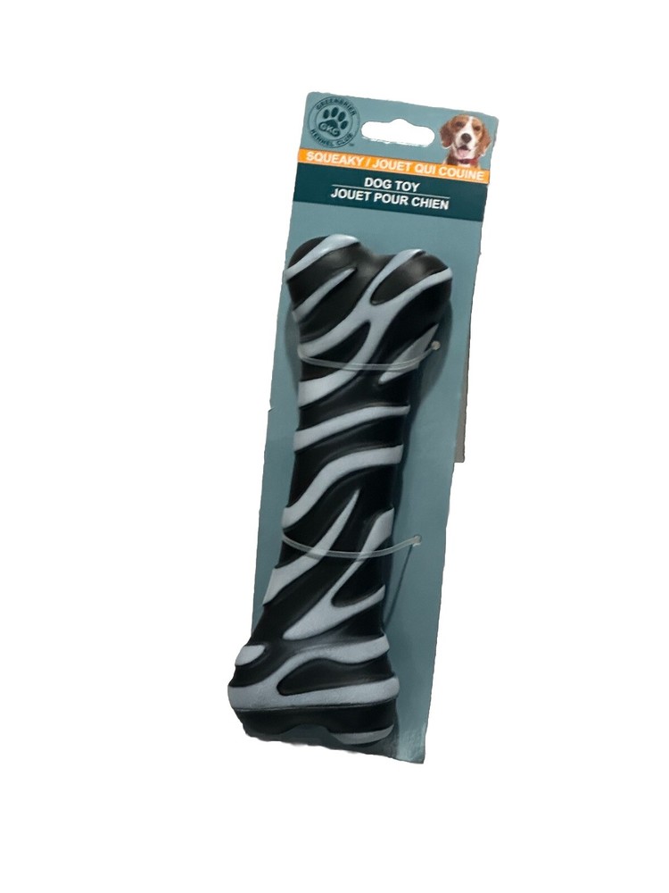 Bone Shaped Squeaky Vinyl Dog Toy for Medium Breeds, 1 Pc