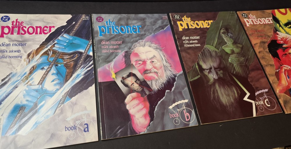 comic book lot THE PRISONER Books A B C D  1987  DC