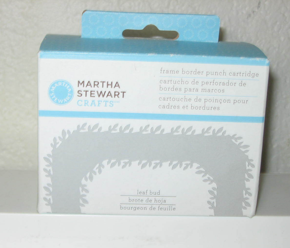 Martha Stewart Frame Border Punch Cartridge LEAF BUD Paper Crafts