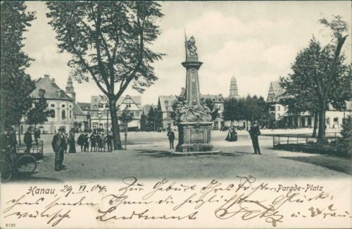 Postcard Hanau 1904 Parade Square (No.876)