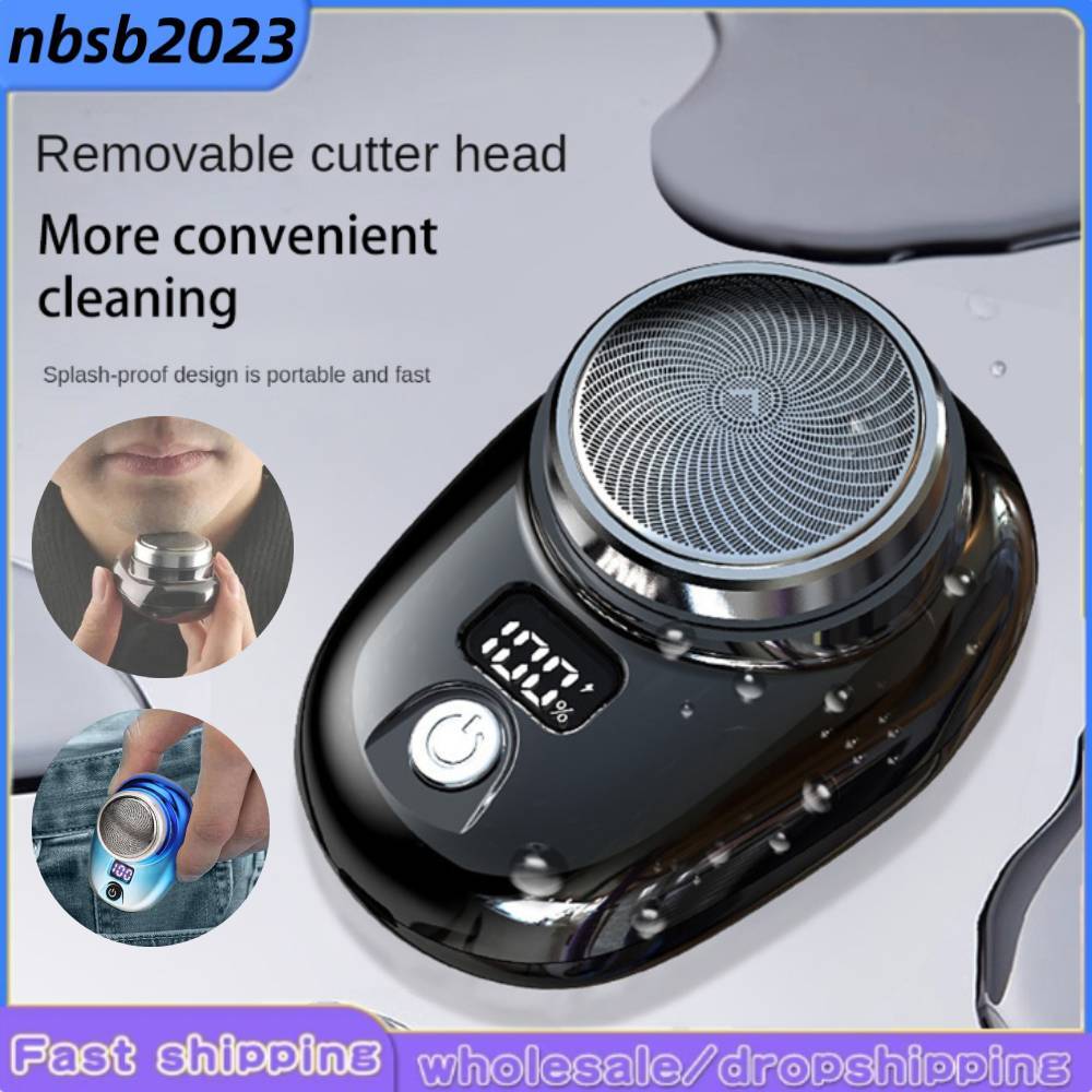 Electric Razor Mini-Shave Portable Men USB Rechargeable Shaver Home Travel Gift