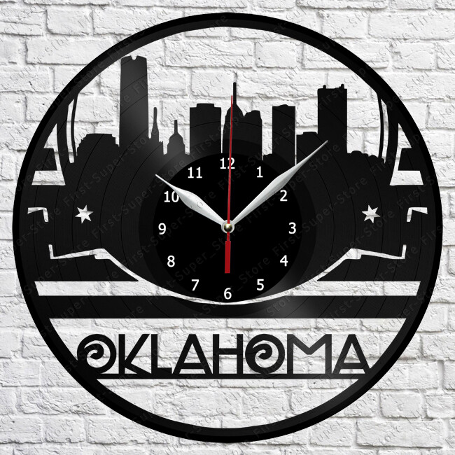 Oklahoma Vinyl Record Wall Clock 12 Inch 30cm Retro Music Art Decor Gift 2412
