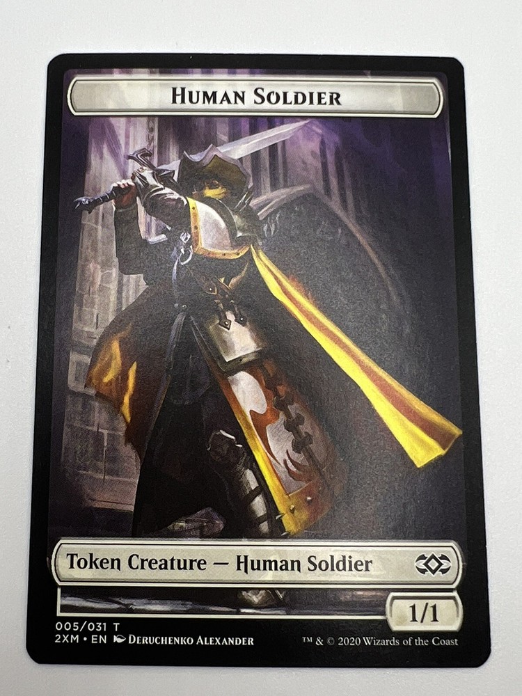 Double Masters 2XM Human Soldier Token 005 MTG NM Condition