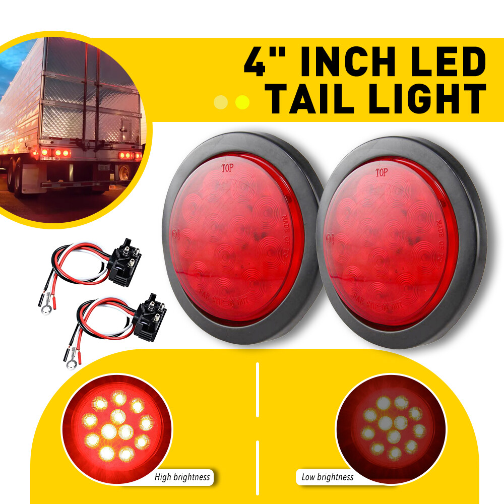 2X Round Trailer LED 4