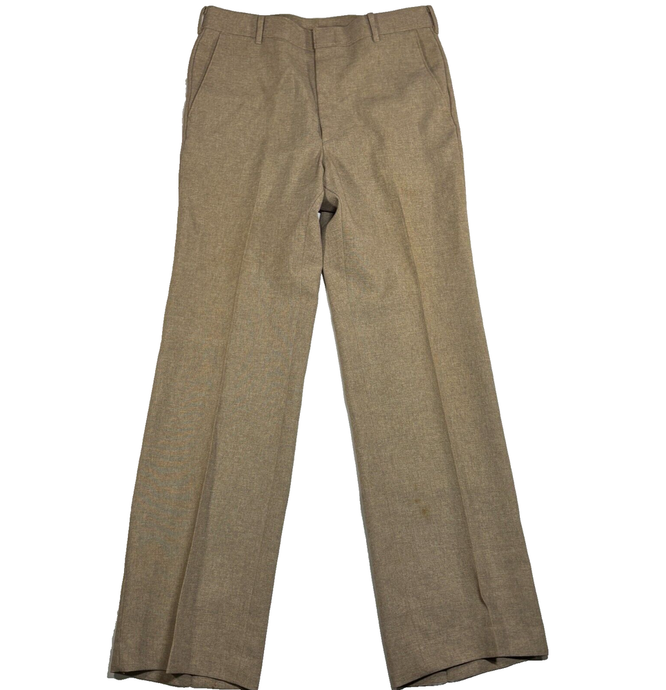VTG Levi's Action Pants Sta-Prest Straight Leg Khaki Slacks Casual Office 34x33