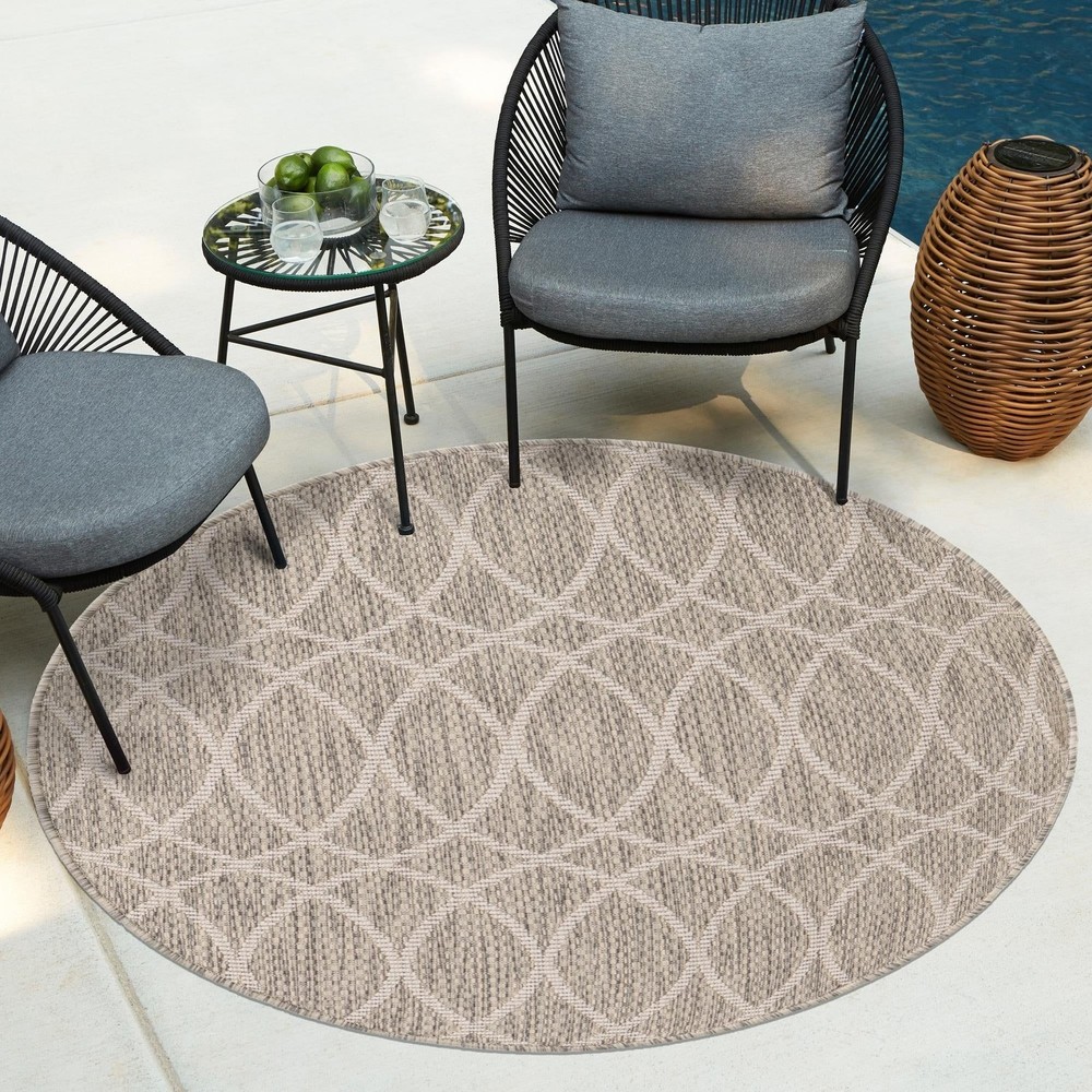 Outdoor Khence Collection Area Rug for Patio and Garden