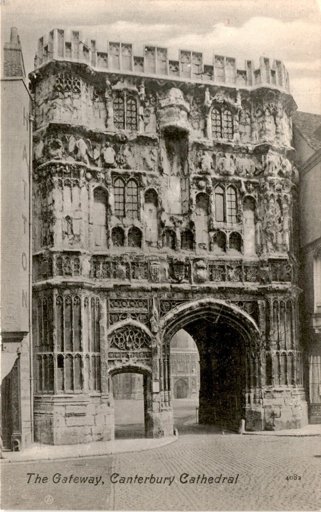 The Gateway, Canterbury Cathedral, Bowler, Canterbury, V. & S. Ltd. Postcard