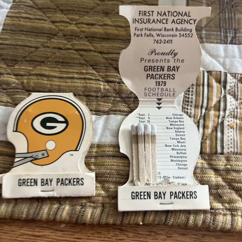 GREEN BAY PACKERS-1979 MATCH BOOK SCHEDULE-VINTAGE used