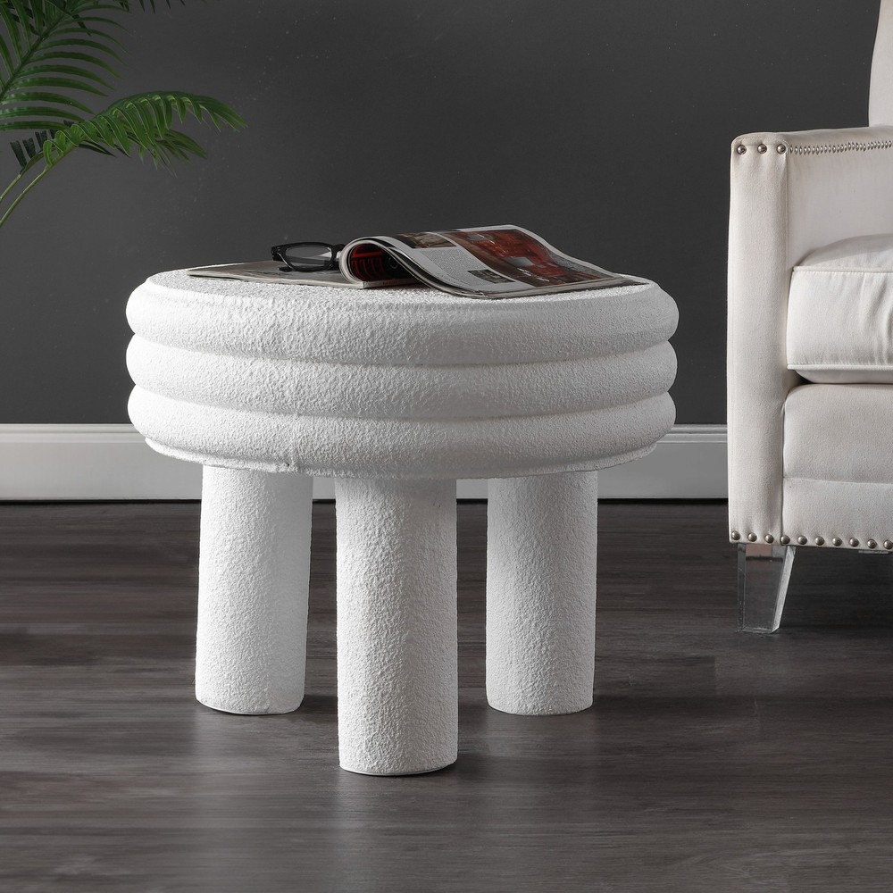 Jonathan Y Rashida 22-Inch White Polyresin Accent Light